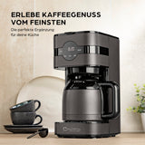 Barista Filterkaffeemaschine Touch Iso mit Isolierkanne, LED-Touchdisplay und Timerfunktion für frischen Kaffee zu jeder Zeit.