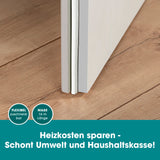 EASYmaxx Dichtungsband 9x6mm selbstklebend zum Abdichten von Türen und Fenstern, energiesparend und flexibel zuschneidbar, 16m Länge.