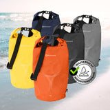 #DoYourOutdoor Dry Bag 30L Orange wasserdichter, robuster Rucksack mit UV-Schutz und verstellbarem Schultergurt für Outdoor-Abenteuer.
