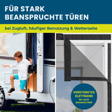 HOBERG Insekten- & Pollenschutzvorhang für Wohnwagen 60x195 cm mit verstärktem Klettband für starke Beanspruchung bei Zugluft und Wetter.