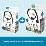 ModulFix - Multifunktionales Spanngummi-System - Basis-Set mit einstellbarer Länge und vielseitigen Befestigungsoptionen für flexible Nutzung.