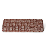 #DoYourYoga Yoga-Bolster Paravati 67x22x13 cm, gefüllt mit Bio-Dinkelspelz, mit abnehmbarem Bezug und Ethno-Muster, Style 5.