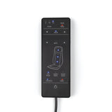 Fernbedienung für VITALmaxx Shiatsu-Massagesitz 3D schwarz mit Timer, Wärme-, Vibrations- und Einstellfunktionen.