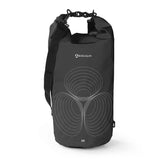 #DoYourOutdoor Dry Bag 20L - Schwarz, wasserdichter, robuster Rucksack mit UV-Schutz und verstellbarem Schultergurt für Outdoor-Abenteuer.