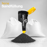 World Fitness Corebag Sandsack Carolous - Fitness Power Bag 5kg mit feiner Sandfüllung für intensives Functional Training und Cross Fit.