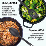 GOURMETmaxx Küchenhelfer-Set mit Aufbewahrungsständer - 7-teilig, hitzebeständige Kochlöffel für schonende Pfannenpflege.