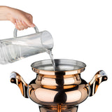 BEEM Samowar Rebecca mit Dispenser aus Edelstahl in Rosé, hochwertig, 5 L Wasserbehälter, professionell für Tee.