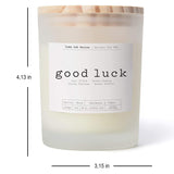 Luma Lab Series Duftkerze Mood "Good Luck" im Glas, handgemacht, vegan, 25 Stunden Brenndauer, natürlicher Sojawachs für Wohlfühlatmosphäre.