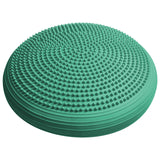 World Fitness Ballsitzkissen "Blowup" - Inkl. Pumpe - Ø 33 cm - Türkis mit Noppen für Komfort und Massageeffekt beim Sitzen.