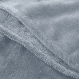 LUMALAND Kuscheldecke - 150x200 cm - Hellblaue Sofadecke aus weichem Coral-Fleece, atmungsaktiv und pflegeleicht.