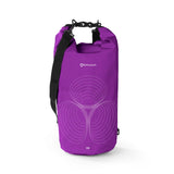 #DoYourOutdoor Dry Bag 20L - Lila wasserdichter, robuster Rucksack mit verstellbarem Schultergurt für Outdoor-Abenteuer.