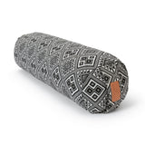 #DoYourYoga Yoga-Bolster Tarik mit Bio-Buchweizenschalen, 68 x 22 x 22 cm, stilvolles Meditations- und Yogakissen in indischem Design.