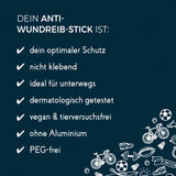 SUMMERSAVER Kosmetikum - Anti-Wundreib-Stick - Sport - 25 g, optimaler Schutz, nicht klebend, vegan, dermatologisch getestet, ideal für unterwegs.