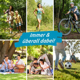 tickSAFE Zeckengreifer mit rotierendem Greiferkopf zur Anwendung am Menschen – schonendes Entfernen von Zecken beim Outdoor-Sport und Familienausflug