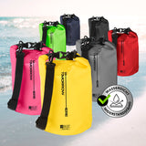 Where Tomorrow Dry Bag 5L - Style 02 - Gelb, wasserdichter, robuster Rucksack mit verstellbarem Schultergurt für Outdoor-Abenteuer.
