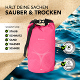 #DoYourOutdoor Dry Bag 10L - Pink, wasserdichter und robuster Rucksack für Outdoor, schützt vor Staub, Schmutz, Sand, Wasser und Schnee.