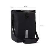 #DoYourSports Wasserdichte Fahrradtasche Roll-Top 21 L Schwarz, 3-in-1 mit Schulter- und Haltegriff, reflektierend und wetterfest.