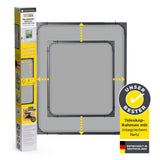 EASYmaxx Insect Protect Teleskop-Insektenschutzgitter mit Netz anthrazit, flexibel ausziehbar, einfach montierbar und ohne Zuschneiden.
