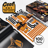 cbionic Flexibles Klemmbaustein-System - 2-in-1 Skorpionschere oder -stachel mit 100 Teilen zur Nachbildung natürlicher Bewegungen.