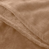 LUMALAND Kuscheldecke - 150x200 cm - Hellbraun, weiches Coral-Fleece, atmungsaktiv, pflegeleicht und vielseitig einsetzbar als Sofadecke und Tagesdecke.