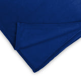 LUMALAND Kuscheldecke - 220x240cm in Blau, weiches Coral-Fleece, pflegeleicht, ideal als Sofadecke und Tagesdecke.
