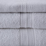 LUMALAND Premium Handtücher 6er-Set in Weiß, Baumwolle, flauschig, saugfähig, 4 Handtücher 50x100 cm, 2 Badetücher 70x140 cm