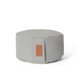 #DoYourYoga Yoga-Kissen Vishnu rund 30x30x15 cm, gefüllt mit Bio-Buchweizenschalen, grau, abnehmbarer Baumwollbezug, pflegeleicht.