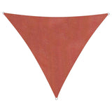 LUMALAND Sonnensegel 100% HDPE - Dreieck 3 x 3 Meter - Terracotta robust, UV-beständig und vielseitig einsetzbar für Garten und Terrasse.