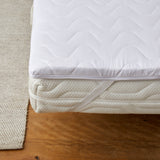 7dreams® Matratzentopper Microfaser 100x200x6,5 cm mit abnehmbarem Bezug, Memory Foam für optimale Anpassung an Körperform.