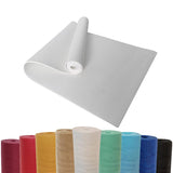 DoYourYoga Yogamatte Kirana - 183 x 61 x 0,4 cm - Weiß, weiche, rutschfeste ECO-PVC Yogamatte für Pilates, Fitness und Workouts.