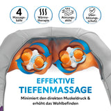 VITALmaxx Shiatsu-Massagegerät mit Wärme, 4 Massagebälle für Druck- und Knetmassage zur Muskelentspannung und Wohlbefinden.