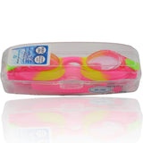 DoYourSwimming Kinder-Schwimmbrille Picco in Pink/Gelb mit 100% UV-Schutz und Antibeschlag, inkl. robustem Etui.