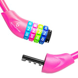 #DoYourFitness Fahrradschloss »Protector« pink Zahlenschloss mit 4-stelliger Codierung und Kunststoffummantelung, ca. 60 cm lang.