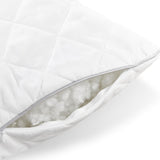 LUMALAND Kopfkissen 40 x 80 cm mit Reißverschluss und weicher Mikrofaserkissenfüllung für komfortablen Schlaf, weiß.