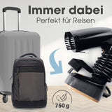 CLEANmaxx 2in1-Dampfbürste leicht und kompakt, ideal für Reisen, Hemden, Blusen & Co. schnell auffrischen und entknittern.