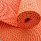 DoYourYoga Yogamatte Kirana Orange, 183 x 61 x 0,4 cm, rutschfest, pflegeleicht, flexible ECO-PVC Trainingsmatte für Yoga und Fitness.