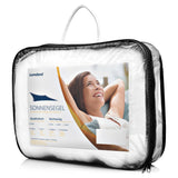 LUMALAND Sonnensegel 100% HDPE mit Stabilisator, Rechteck 2 x 3 m, UV-Schutz, reißfest und pflegeleicht, weiß im praktischen Aufbewahrungsbeutel.