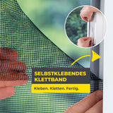 EASYmaxx Insect Protect Insektenschutzgitter mit Klettbefestigung, einfaches Anbringen ohne Bohren, ideal für Fenster.