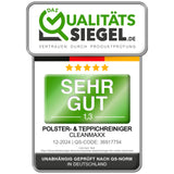 CLEANmaxx Polster- & Teppichreiniger Pro Steam mit Heißwasser & Dampf begeistert mit 4,9 von 5 Sternen und sehr guter Qualität.