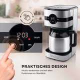 Barista Filterkaffeemaschine Touch Iso mit Isolierkanne und LED-Touchdisplay, Timerfunktion, doppelwandige Edelstahlkanne