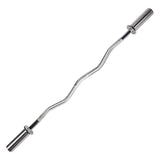 #DoYourFitness Curlstange gebogene Hantelstange aus Gusseisen mit Schraubverschlüssen für professionelles Krafttraining zu Hause oder im Studio.