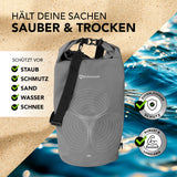 #DoYourOutdoor Dry Bag 30L - Grau, wasserdichter, robuster Rucksack mit Rolltop zum Schutz vor Staub, Wasser, Sand und Schnee.