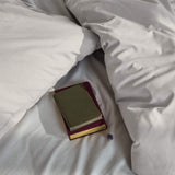 LUMALAND Premium Bettwäsche Everyday - Ganzjahres Bettbezug 155x200 cm & Kissenbezug 80x80 cm Grau mit weicher Polycotton-Qualität