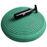 World Fitness Ballsitzkissen "Blowup" - Inkl. Pumpe - Ø 33 cm - Türkis mit Noppen für ergonomisches Sitzen und Balance-Training.