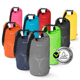 #DoYourOutdoor Dry Bag 20L - Grau wasserdichter, robuster Outdoor-Rucksack mit Rolltop und verstellbarem Schultergurt für sichere Aufbewahrung.