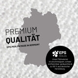 Nahaufnahme von EPS-Perlen aus deutscher Herstellung für den LUMALAND Kindersitzsack Animal Line Chick - Pastell Pink, hochwertiges Füllmaterial.