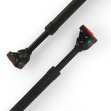 MAXXMEE Klimmzugstange ausziehbar von 75-97 cm, schwarz, einfache Montage ohne Bohren, stabile Schaumstoffummantelung, bis 200 kg belastbar.