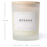 Luma Lab Series Duftkerze City Memories "Athens" im Glas mit Holzdeckel, vegan, natürliche Aromen, 25 Stunden Brenndauer