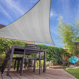 LUMALAND Sonnensegel 100% HDPE - Dreieck 3 x 3 Meter - Terracotta als sonnenschutz für Terrasse und Garten mit stabiler Befestigung