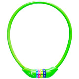 #DoYourFitness Fahrradschloss »Protector« grün, 60 cm lang, 3mm Stahl mit Kunststoffmantel, 4-stelliges Zahlenschloss für sicheren Fahrradschutz.